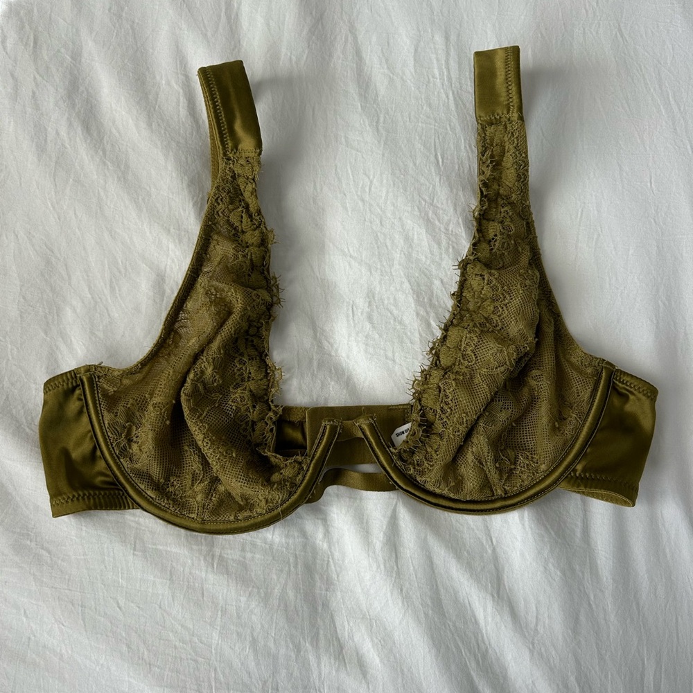 Aerie Olive Lace Women's Intimate Bra
